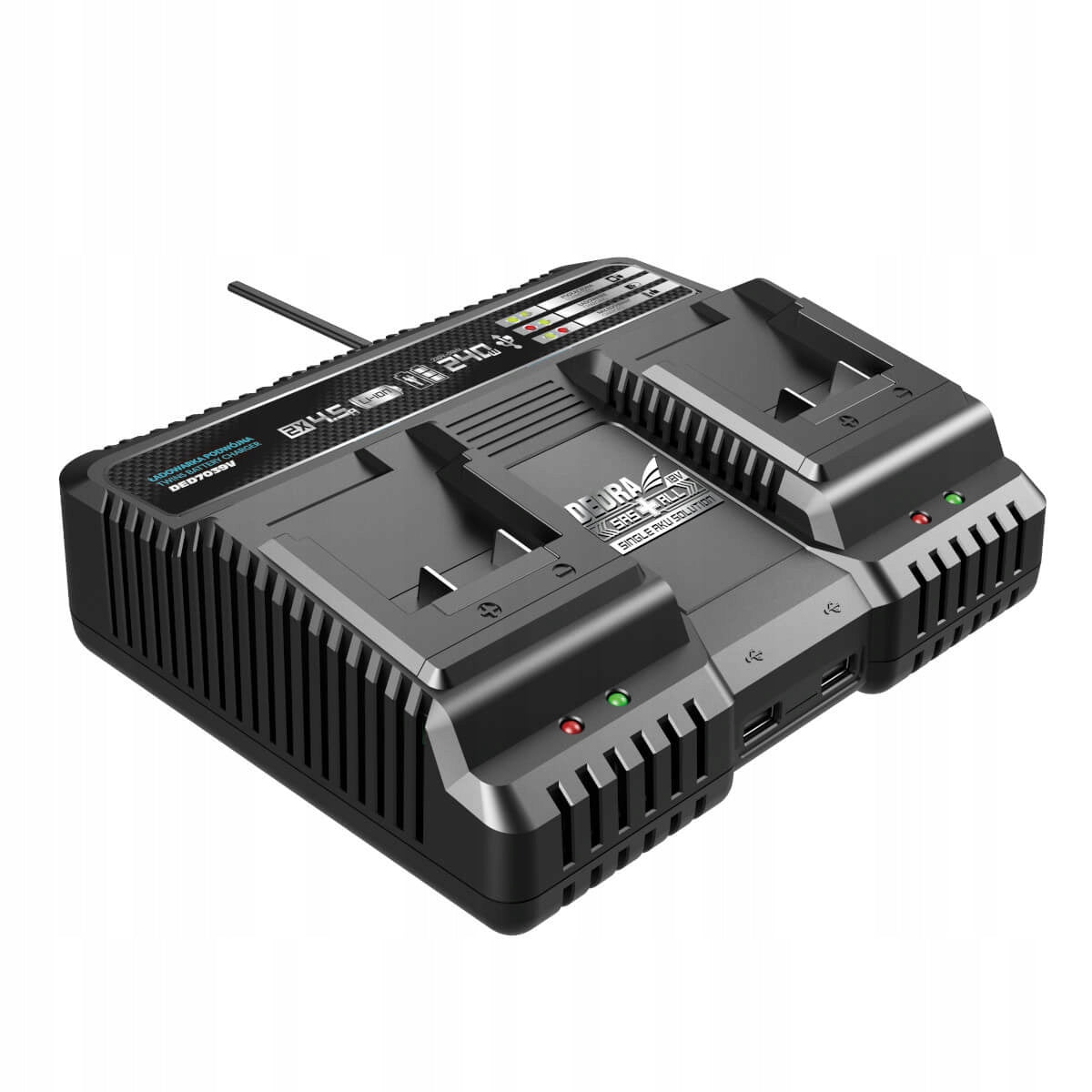 Fast Dual Charger DED7039V DEDRA SAS+ALL EAN (GTIN) 5902628703958