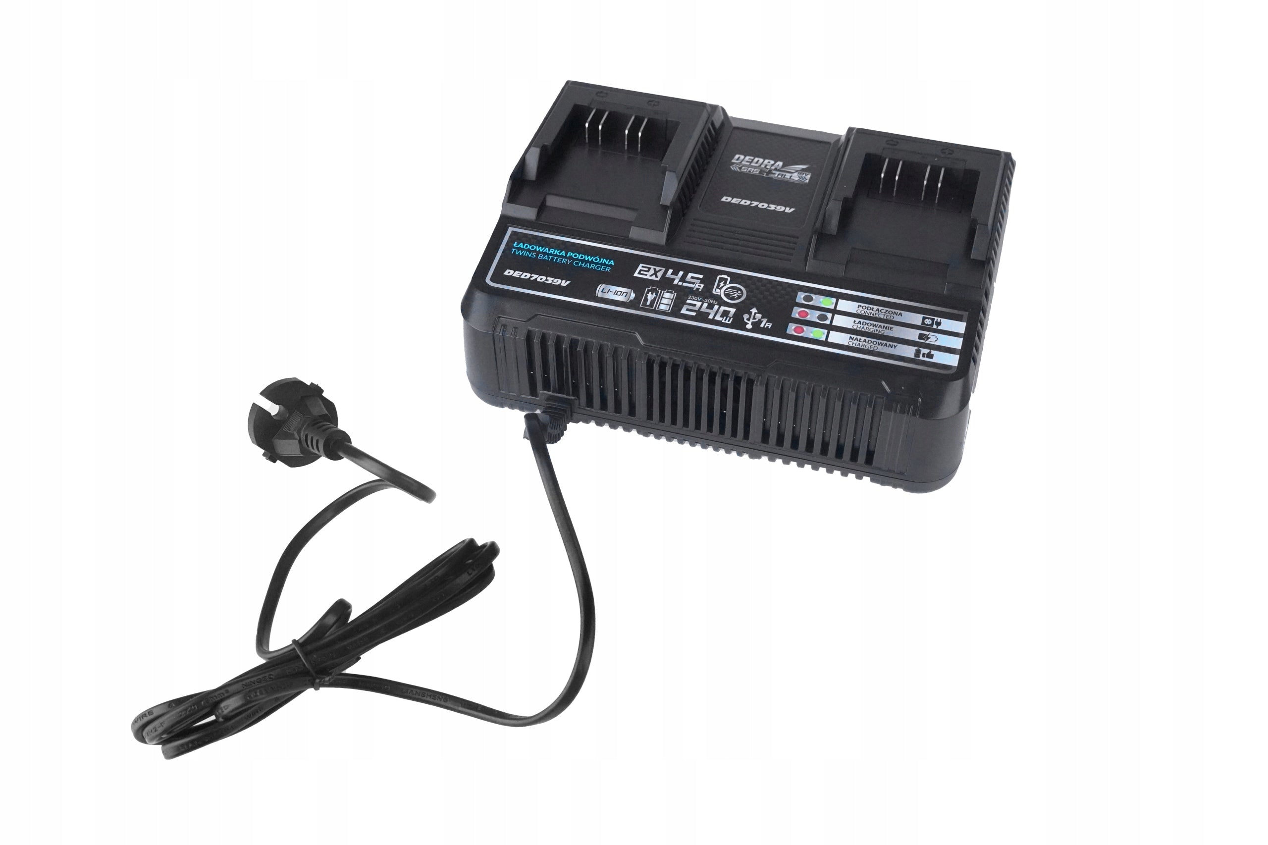 Fast Dual Charger DED7039V DEDRA SAS+ALL
