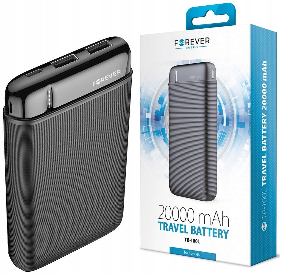Fast PowerBank 20000mAh USB Micro USB-C Power Bank for Charging Phone