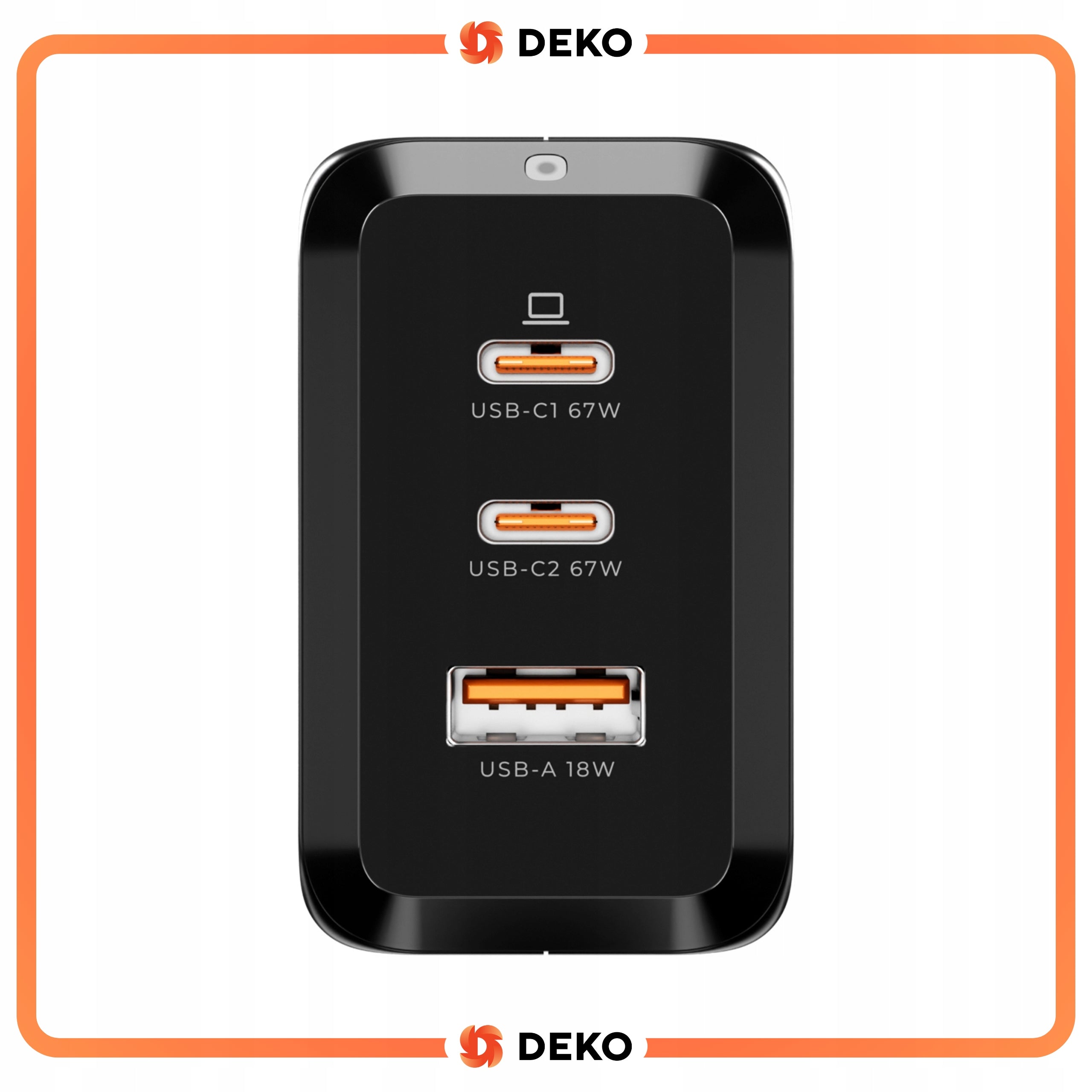 Fast USB C Charger Universal Fast Charging 3x USB 67W 65W Type C Manufacturer code Ładowarka Uniwersalna do Telefonu Laptopa