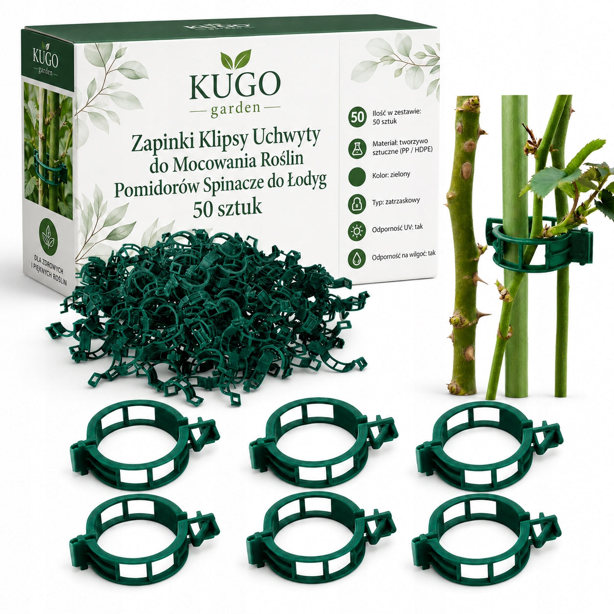 Fasteners Clips Holders for Fixing Tomato Plants Clips for Stems 50sz