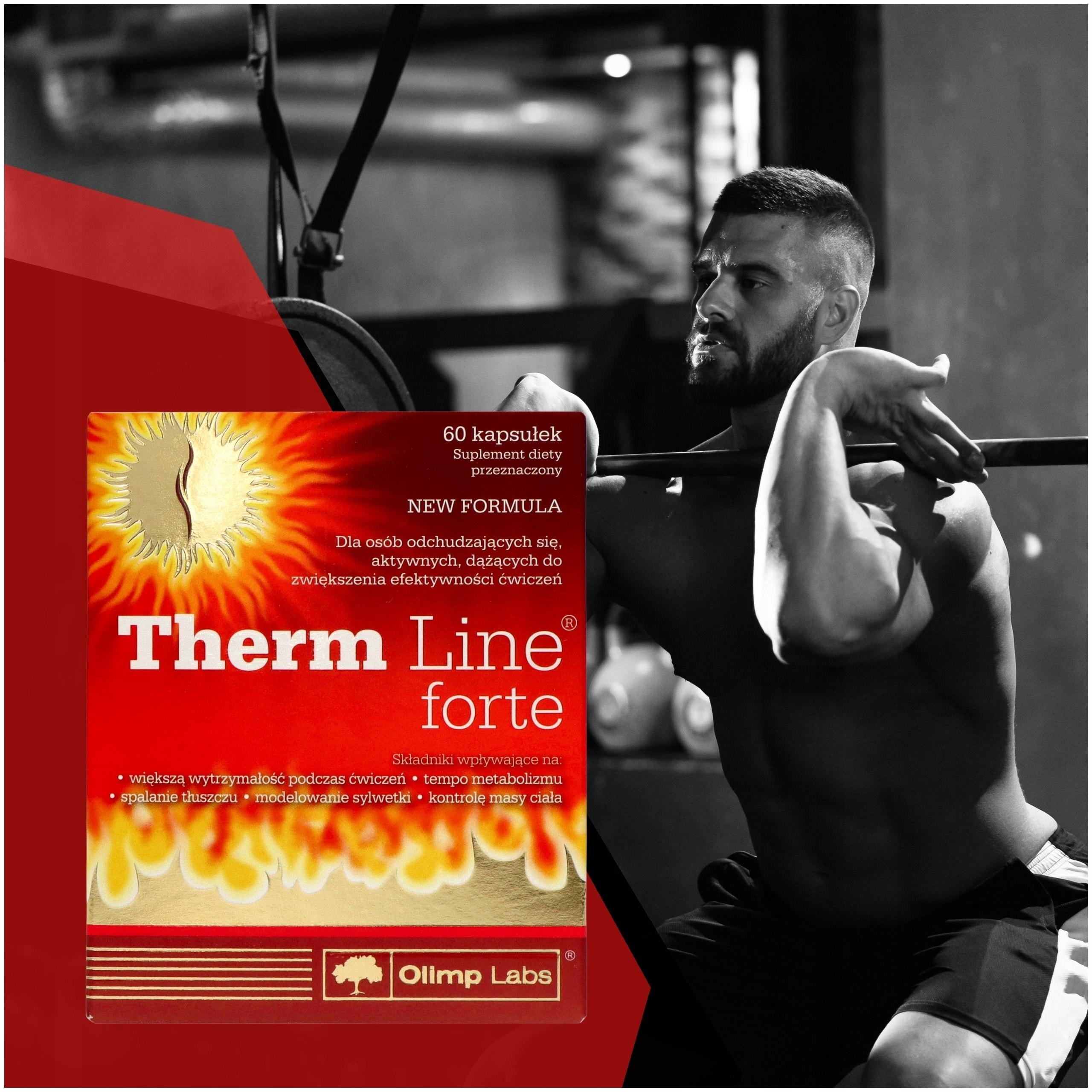 Fat Burner OLIMP Therm Line Forte 60 Kaps Slimming Carnitine Packaging status original
