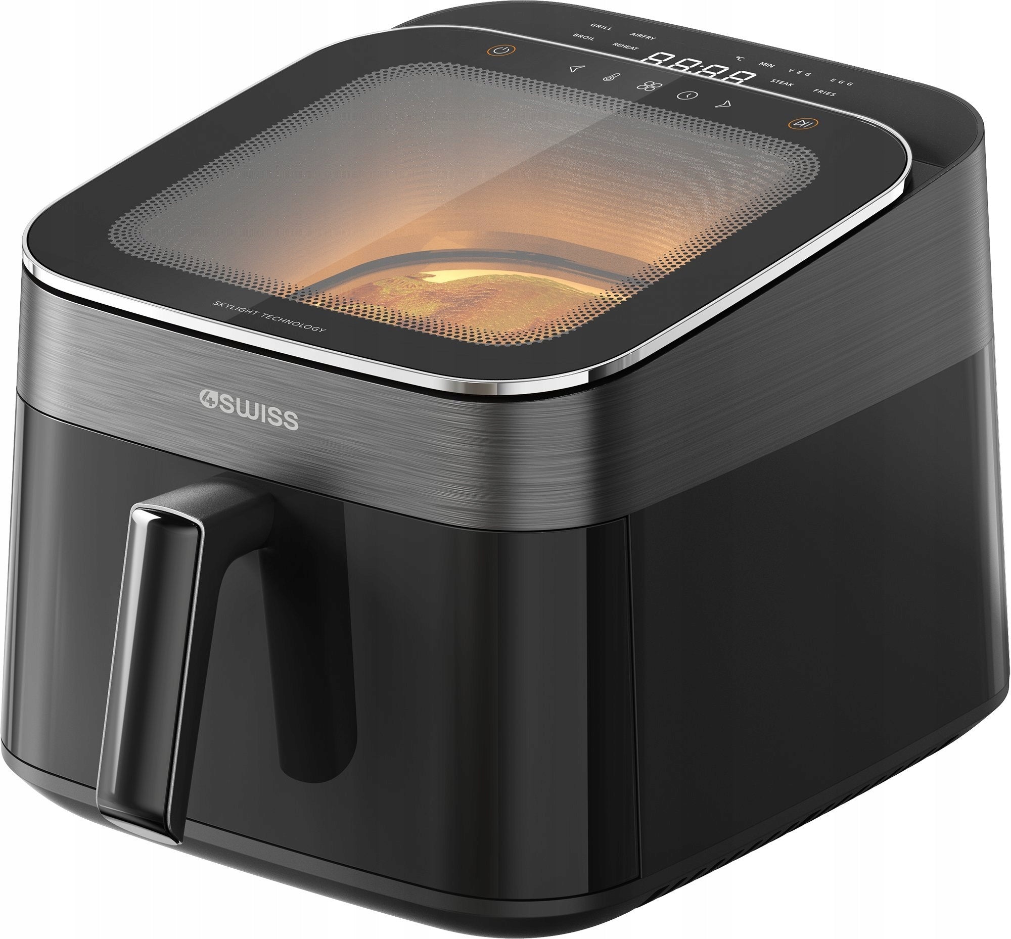 Fat Free Air Fryer 4Swiss ABB-025 1700W 6,5l Window AirFryer Packaging status original