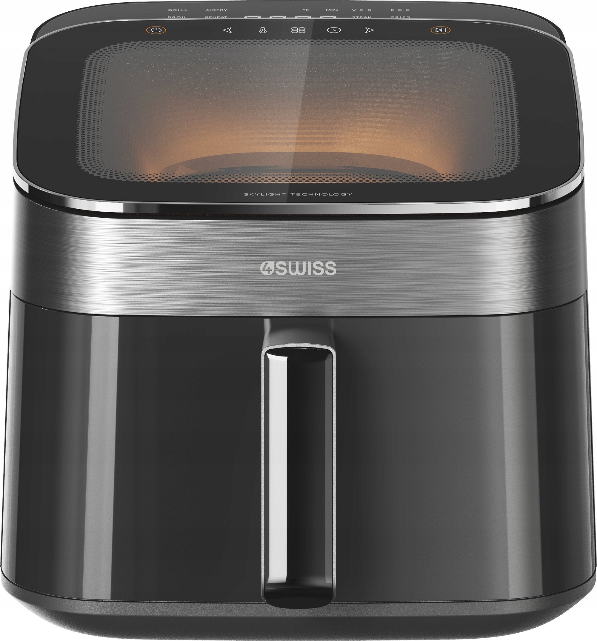 Fat Free Air Fryer 4Swiss ABB-025 1700W 6,5l Window AirFryer