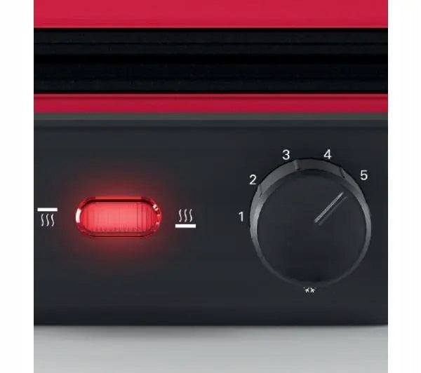 Fat Free Electric Grill Bosch TCG4104 Contact 2000W Red Model TCG4104