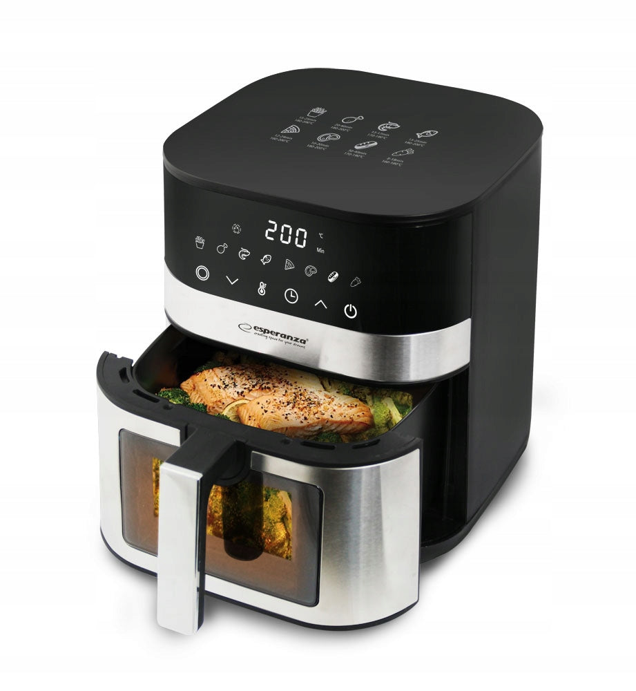 Fat Free Fryer 5L 1400W Air Fryer 8 programs Brand Esperanza