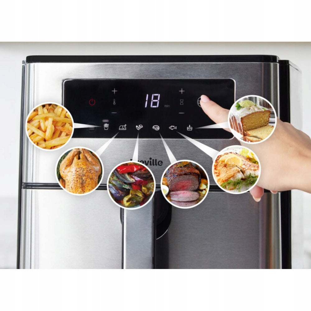 Fat-free air fryer Breville VDF131X Product depth 35.5 cm