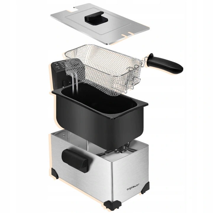 Fat fryer Aigostar 30HEY 3L Traditional air fryer 2200W Bowl volume 3 l