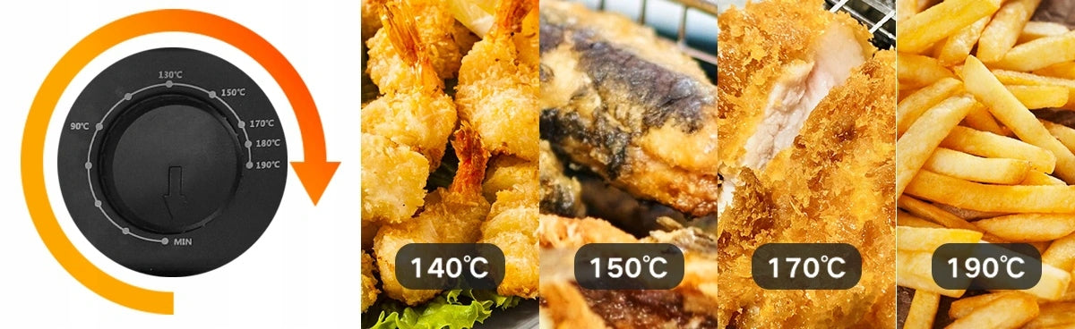 Fat fryer Aigostar 30HEY 3L Traditional air fryer 2200W Manufacturer code BID_1238