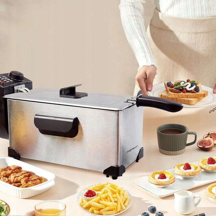 Fat fryer Aigostar 30HEY 3L Traditional air fryer 2200W Model Agni 30HEY
