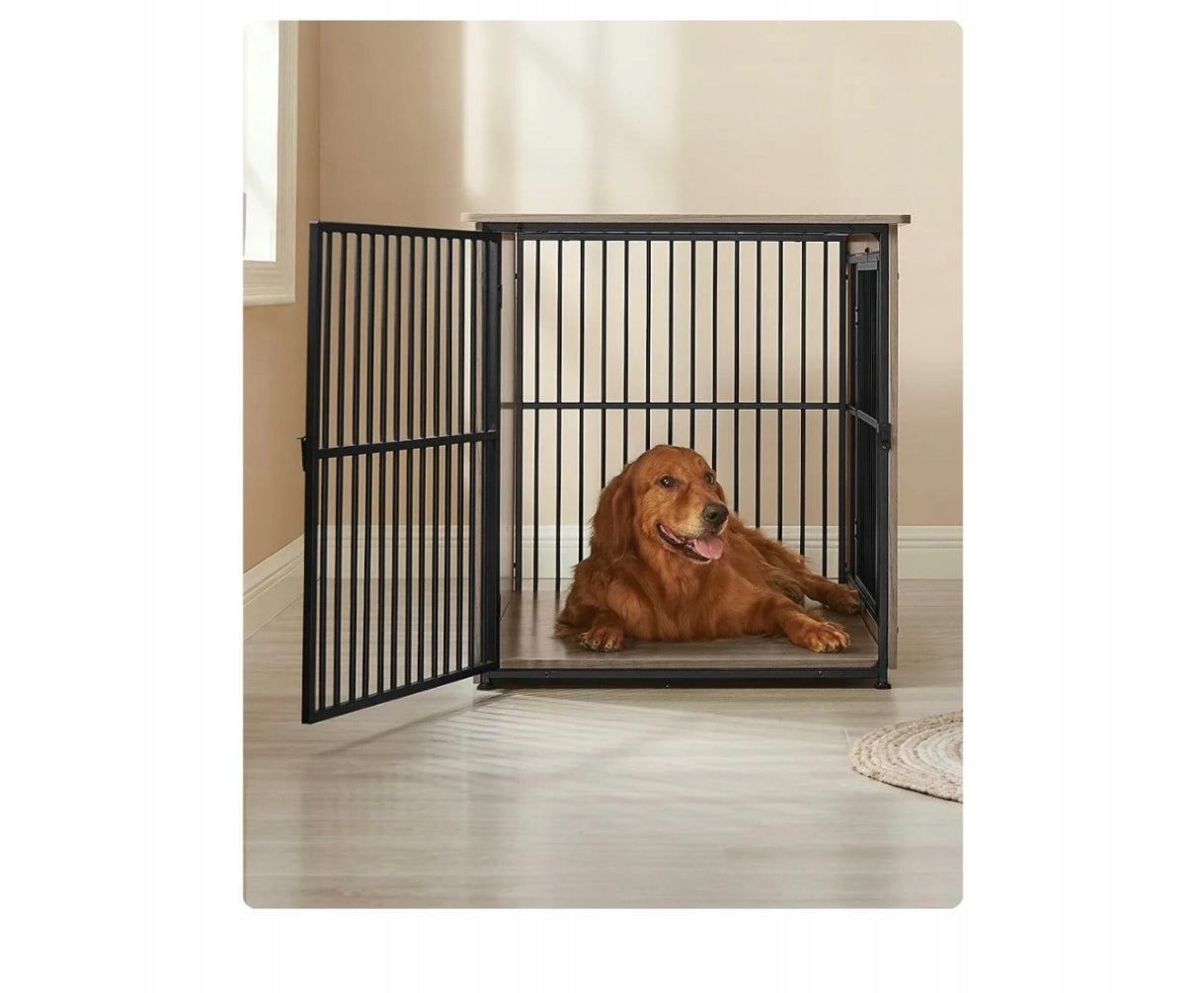 Feandrea Dog Cage, Side Table, Dog Cage, Modern Kennel Kind cage