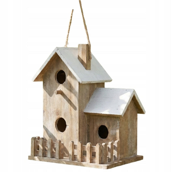 Feeder Breeding Box Birdhouse with Fence 24cm
