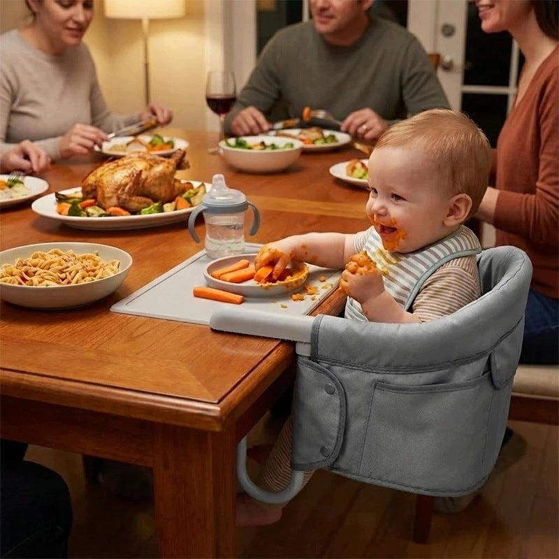 Feeding Chair Attached to Table with Tray Folding Grey Manufacturer code clipmunch_GY110