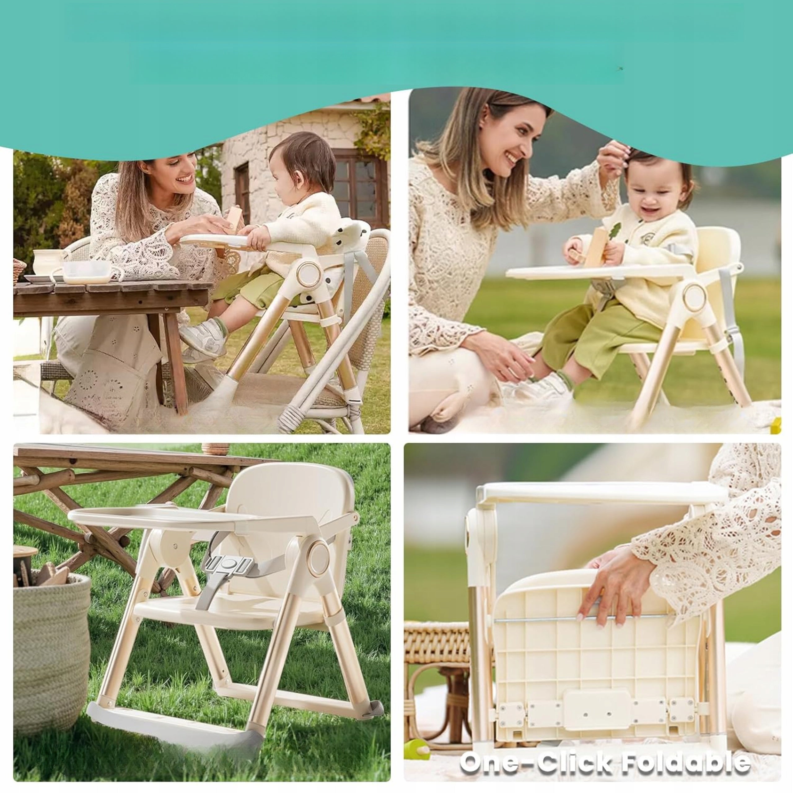 Feeding Chair Elevating Seat 3 in 1 Folding Adjustable Packaging status original