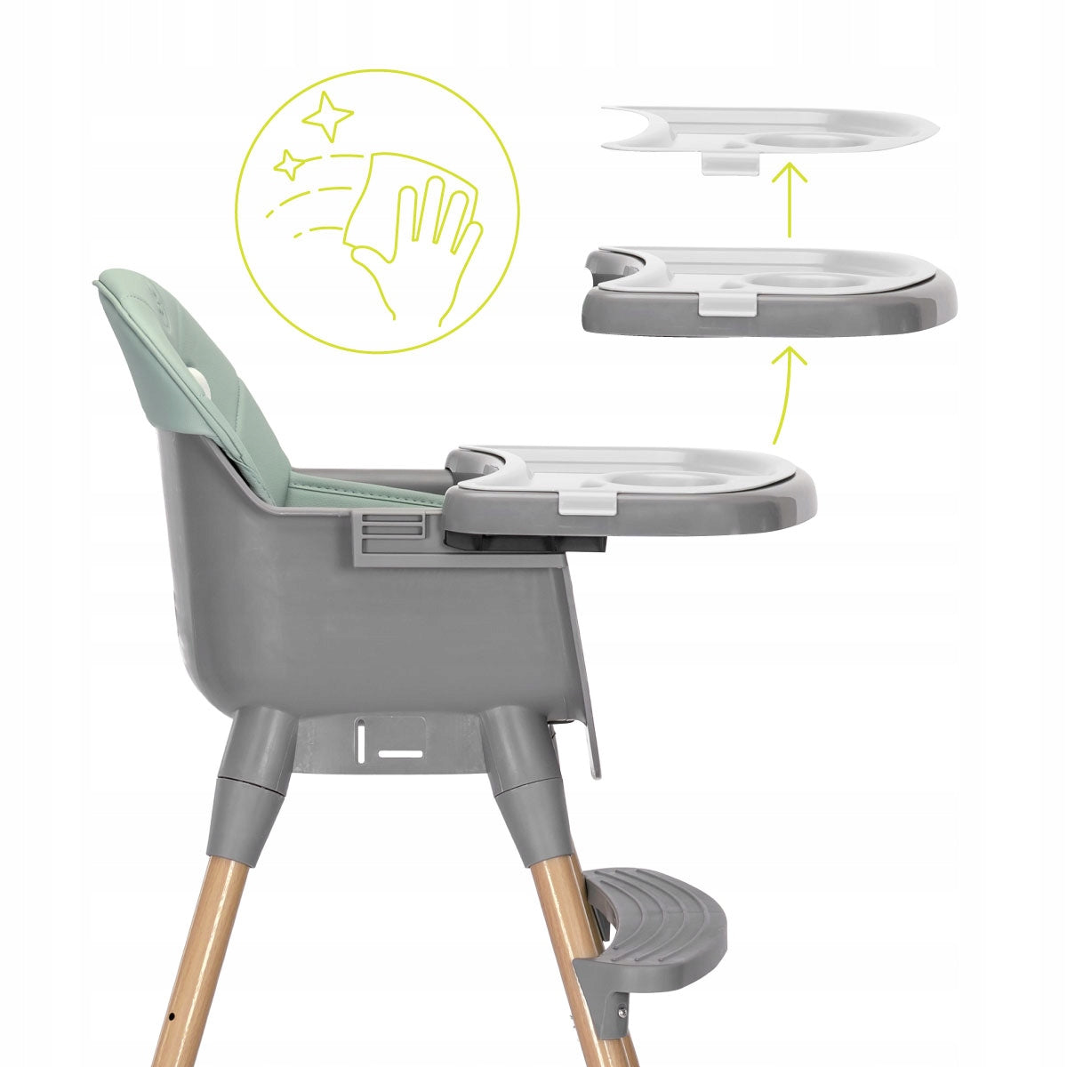 Feeding Chair Folding 3in1 Footrest Tray Belts Table Lorelli Manufacturer code 10100572504