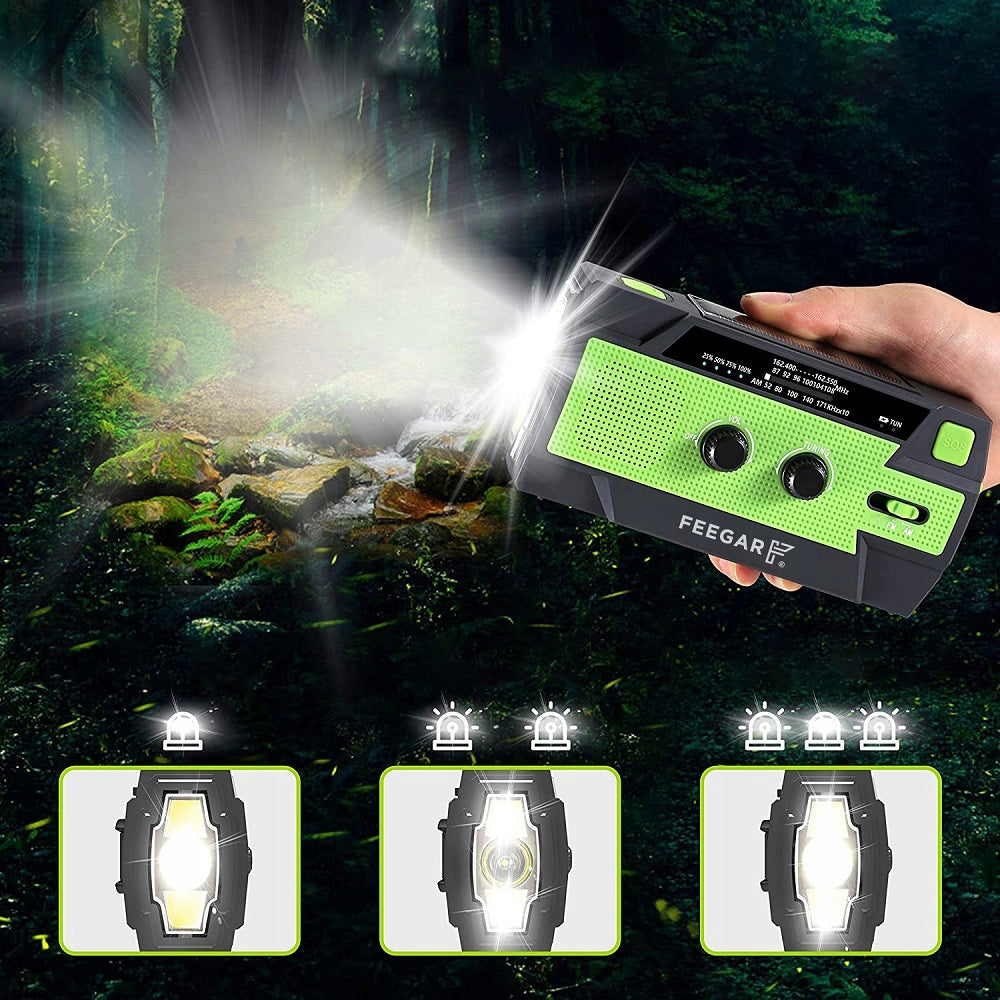 Feegar FM Radio Construction Portable Emergency Network SOS 4000mAh Powerbank Manufacturer code OZE 2 PRO