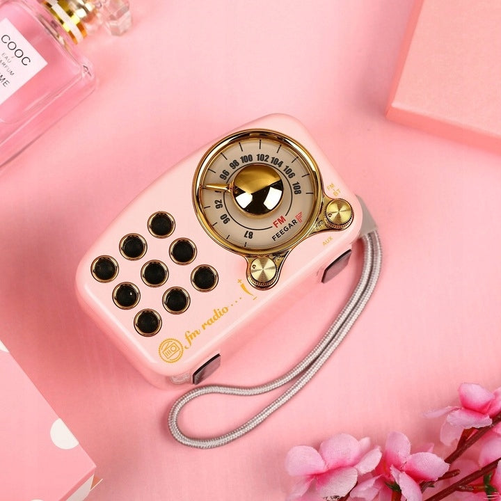 Feegar RETRO FM Radio Kitchen Bluetooth Vintage Color pink