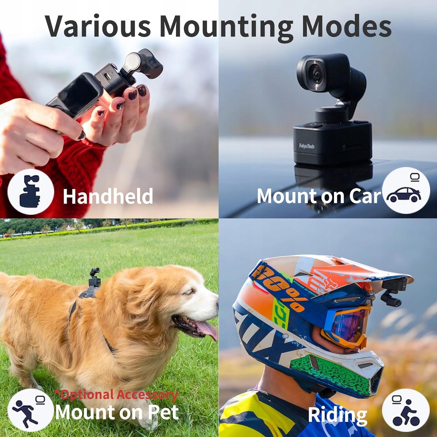 FeiyuTech Pocket 3 Kit 4K UHD Sports Camera Brand FeiyuTech