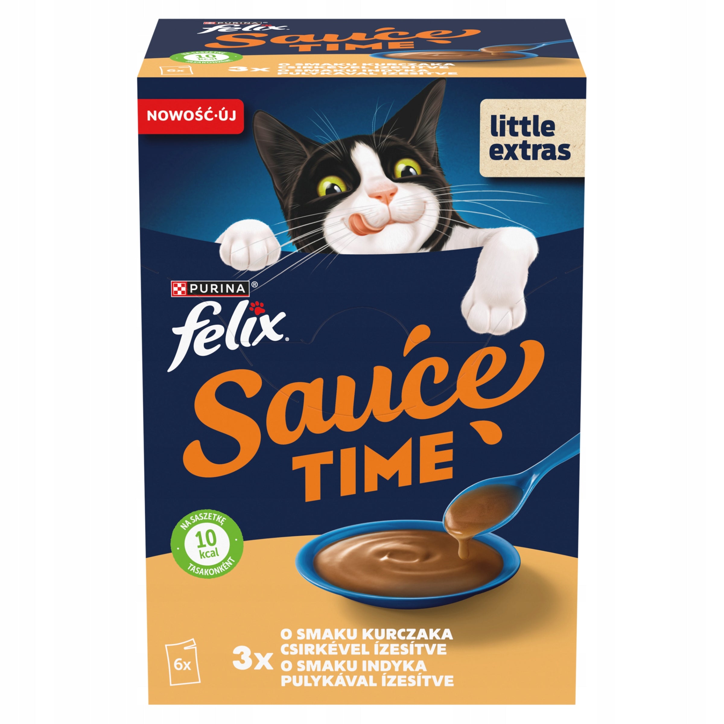 Felix Sauce Time Supplementary Food for Adult Cats 6 x 40 g