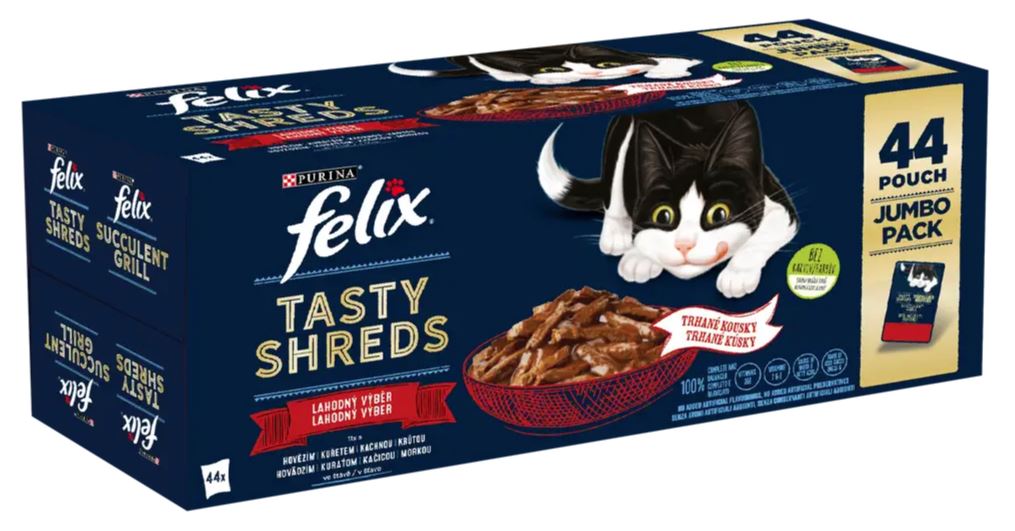 Felix Tasty Shreds 44 x 80g rural flavors