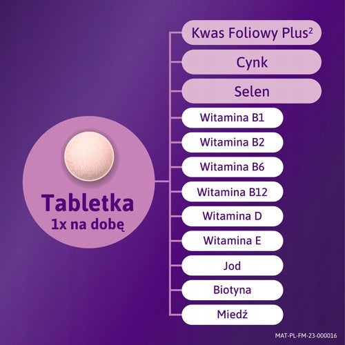 Femibion 0 Pregnancy Planning Folic Acid Plus, coated tablets, 28 pcs. Packaging status original