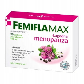 Femiflamax Tablets Mild Menopause for Women 60pcs Magnesium,B6