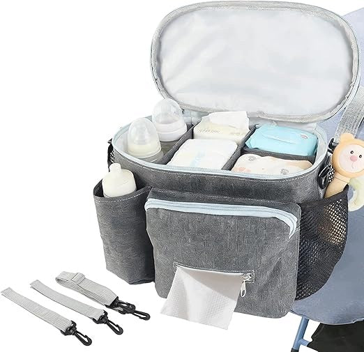 Femongy Stroller bag with strap on frame waterproof roomy