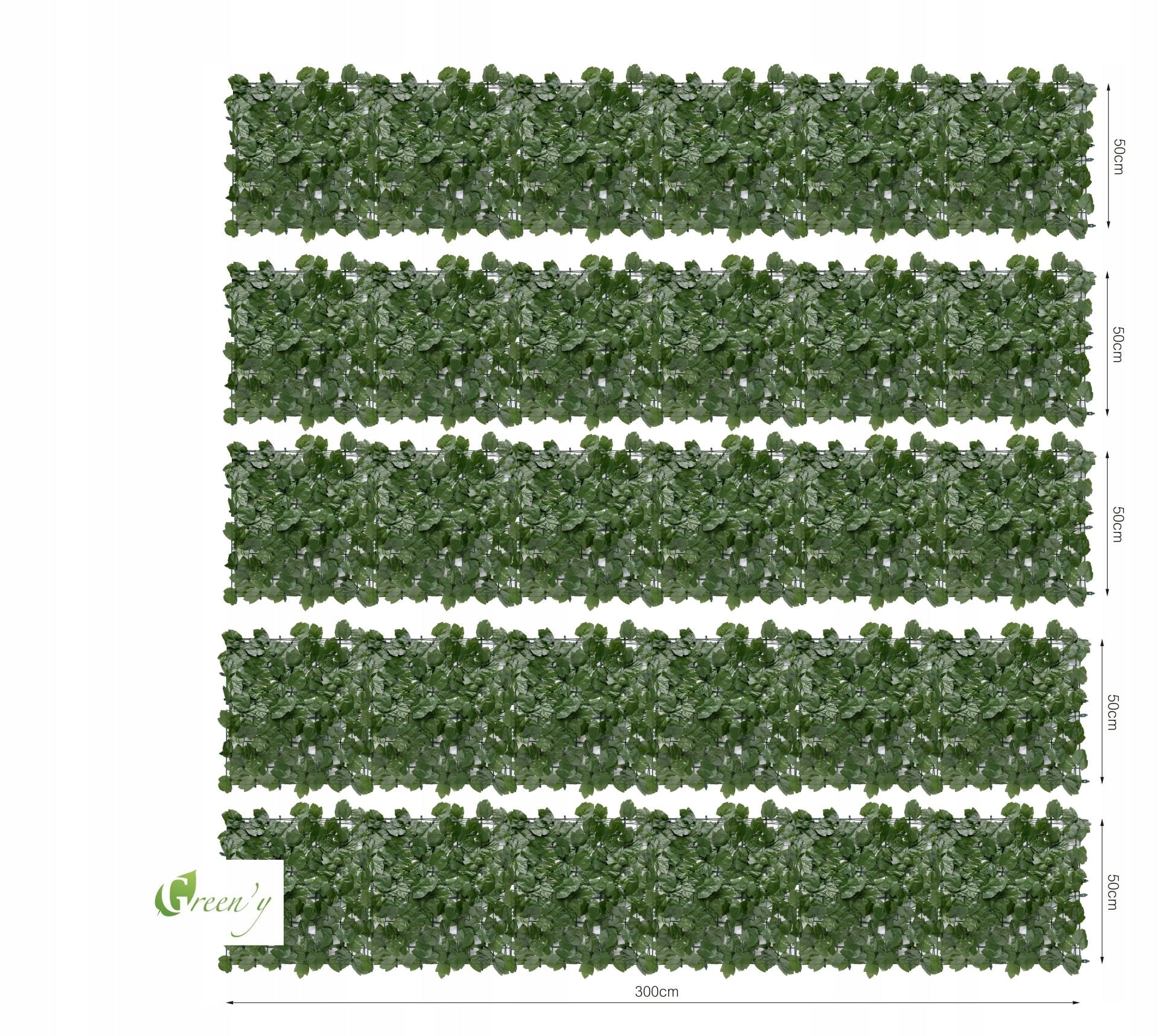 Fence Covers Ivy Artificial for Balcony Fence Masking Mesh Height 0.5 m