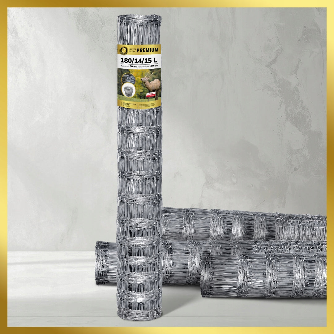 Fence FOREST MESH 180/14/15 L 50m BUILDING FOR GAME DEER boar EAN (GTIN) 5903938000812