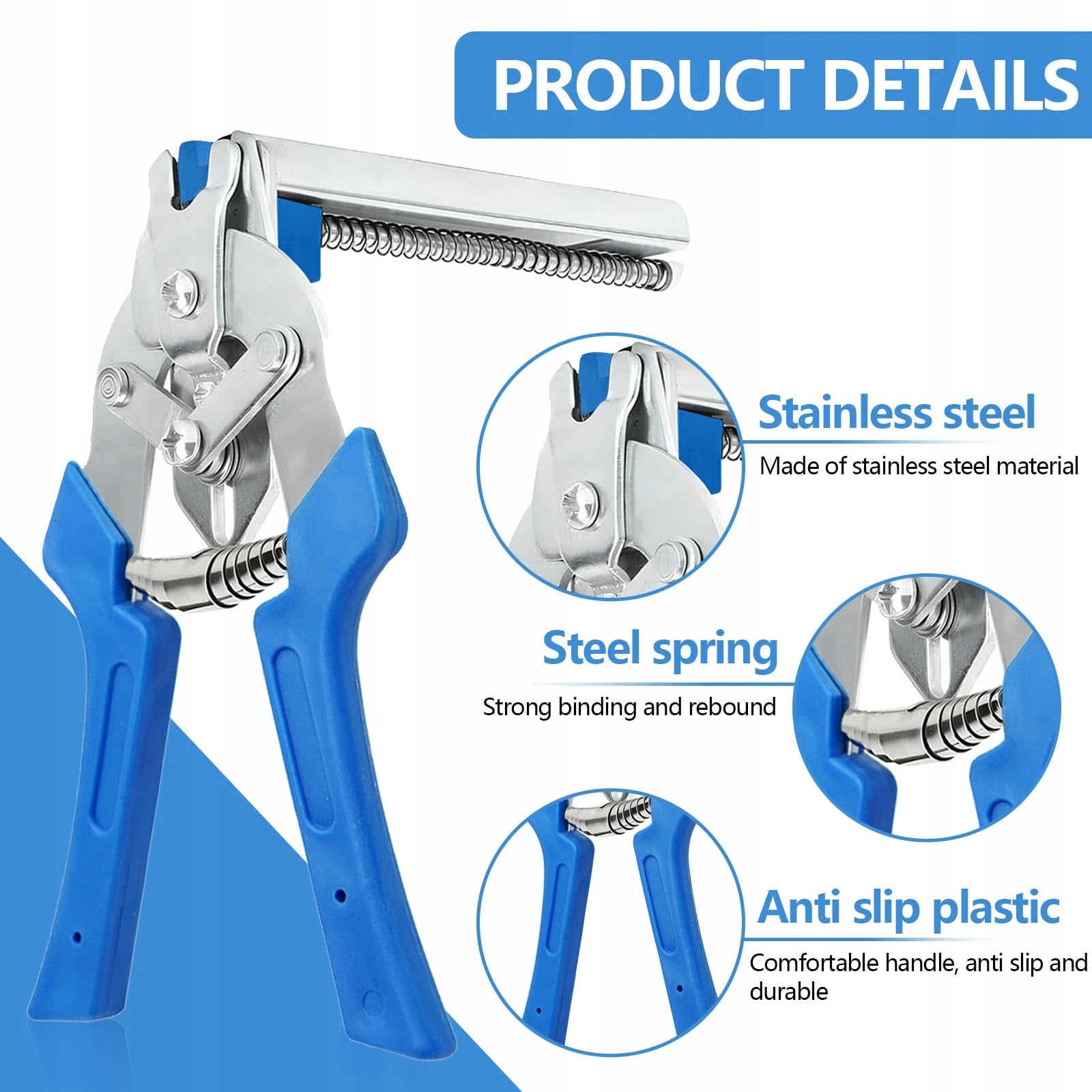 Fence Pliers With 600 Clips Stainless Steel Bulking Set Brand no brand