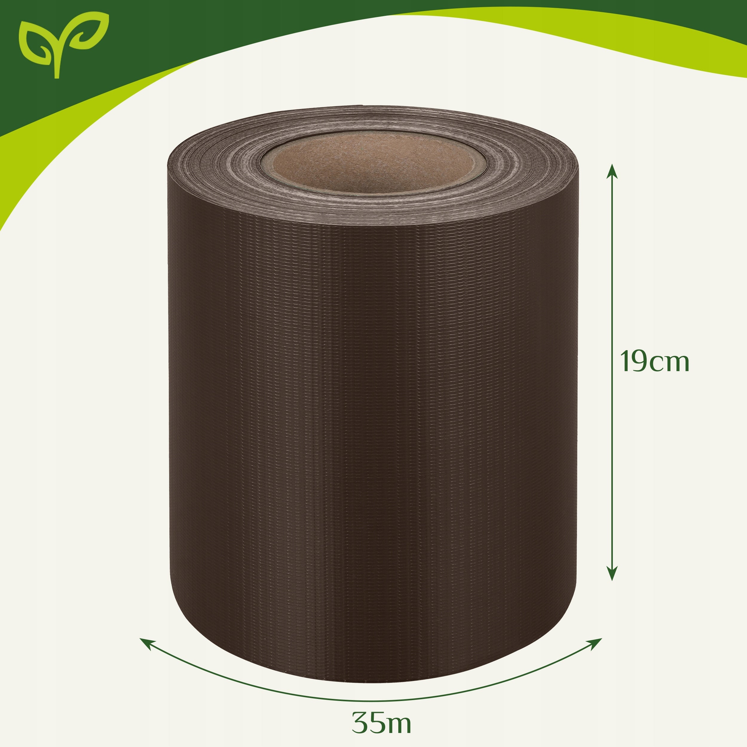 Fence Tape Panel Cover Fence Brown 19x35cm 25 Clips Length 35 m