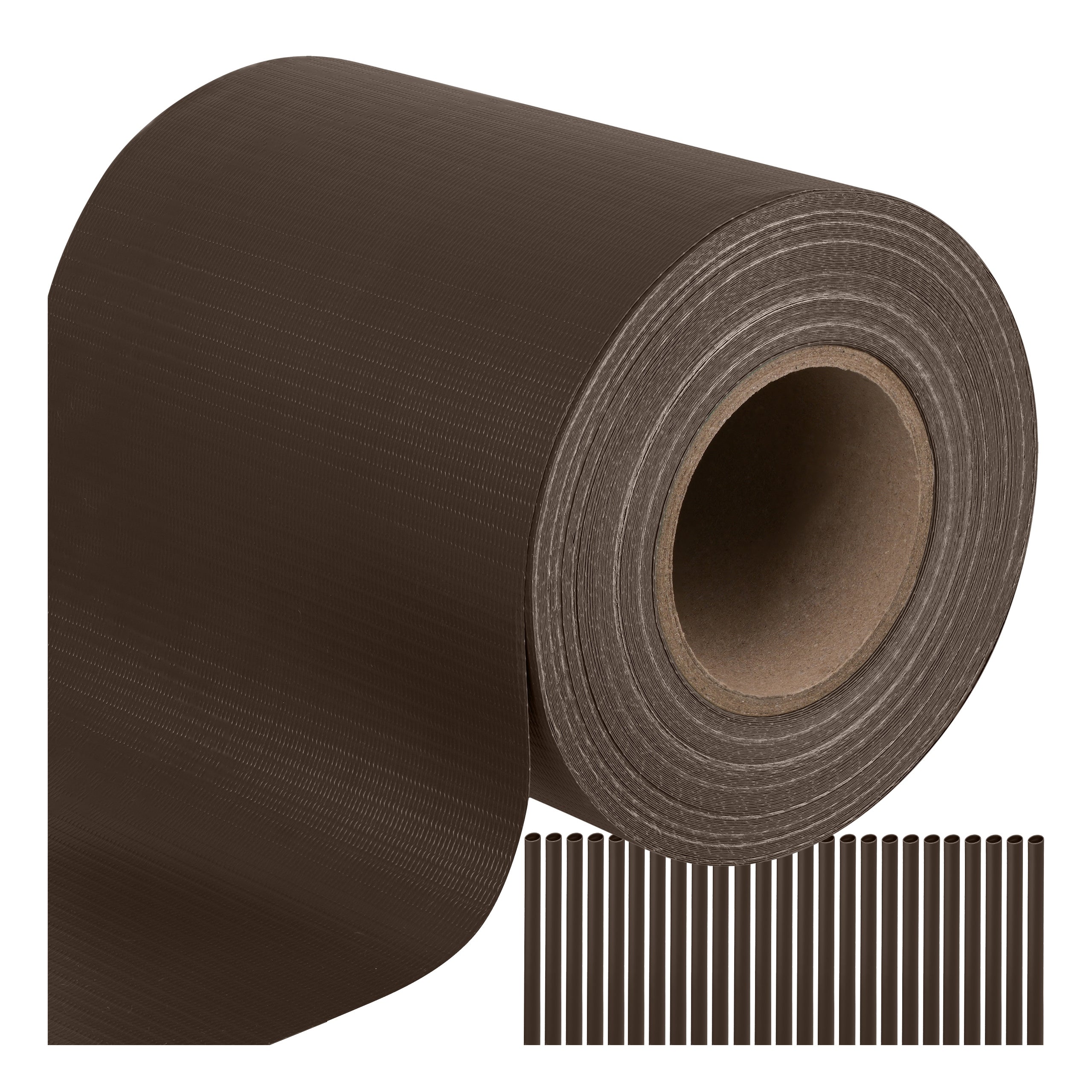 Fence Tape Panel Cover Fence Brown 19x35cm 25 Clips