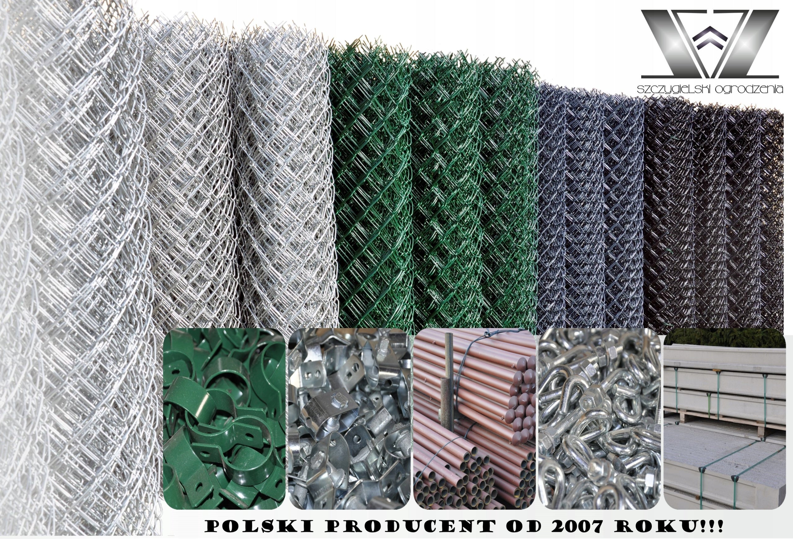 Fence mesh | ZINC 3,0mm | EYELET 6,5x6,5 | 1,5M | MANUFACTURER Packaging status original