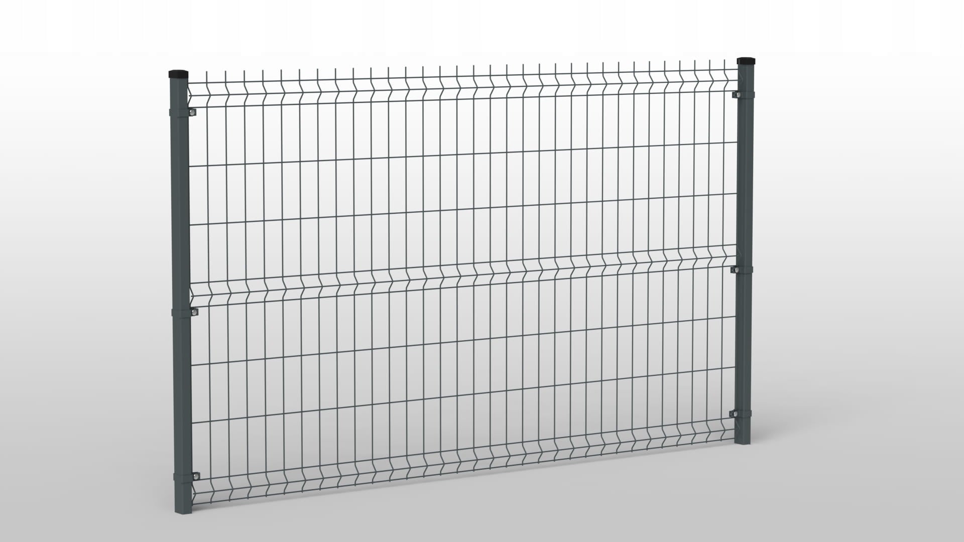 Fence panels GRAPHITE fi4 123x250 Panel fence anthracite span Length 2.5 m