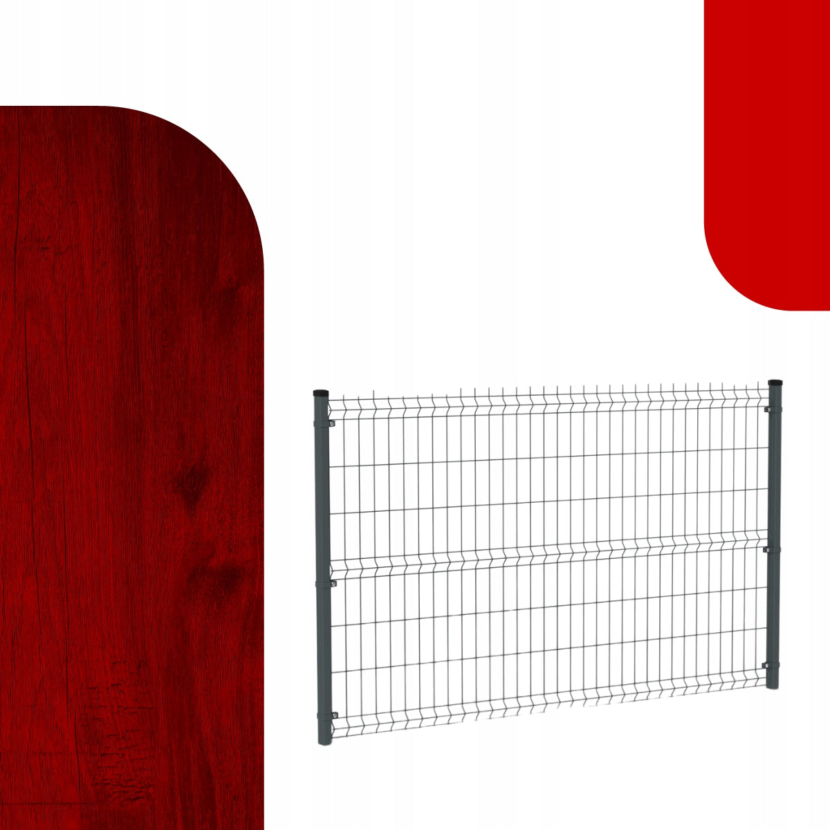 Fence panels GRAPHITE fi4 153x250 Panel fence anthracite span Manufacturer Trójka