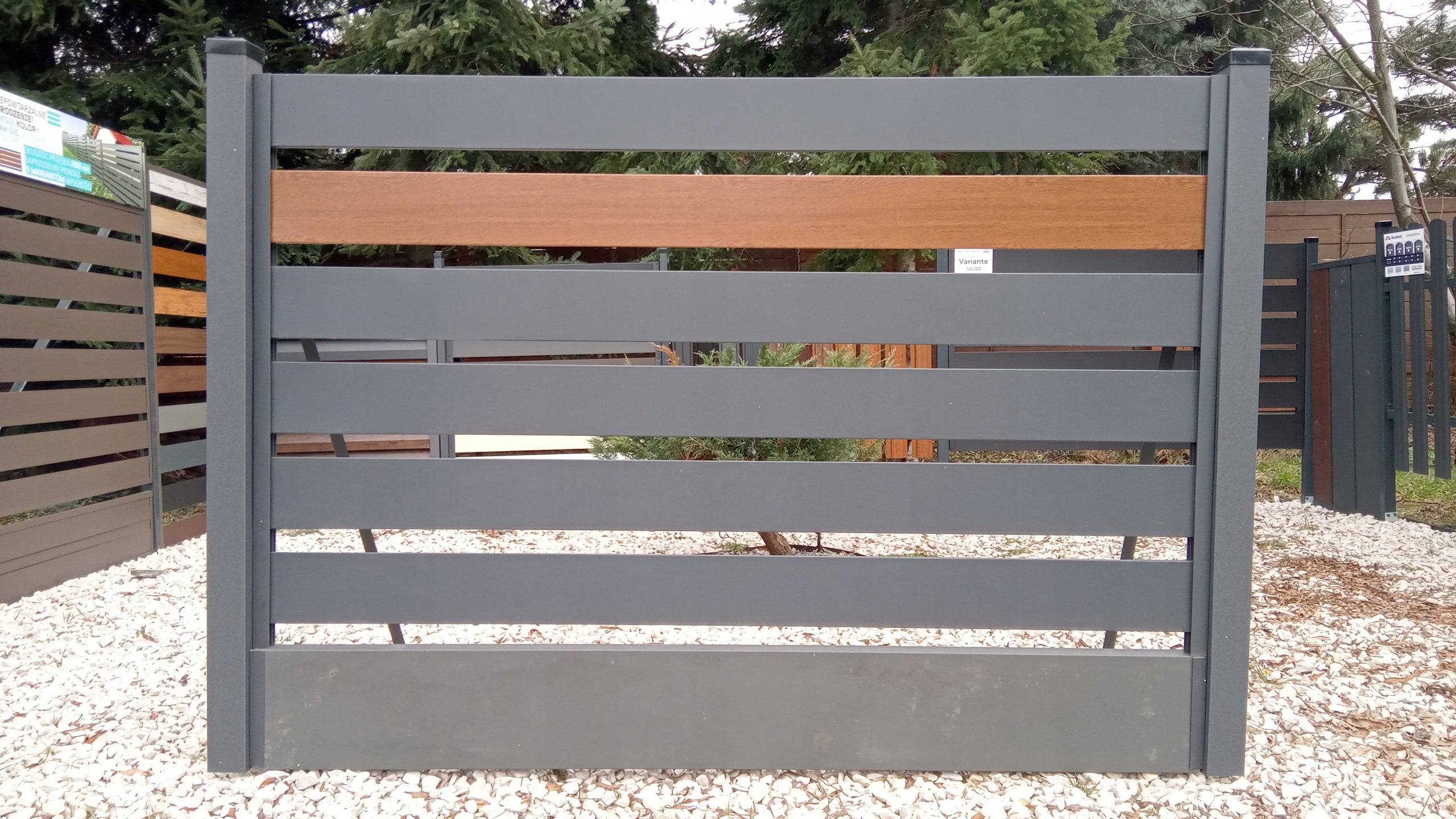 Fence span modern fence picket profile board 150x20 Dominant material steel