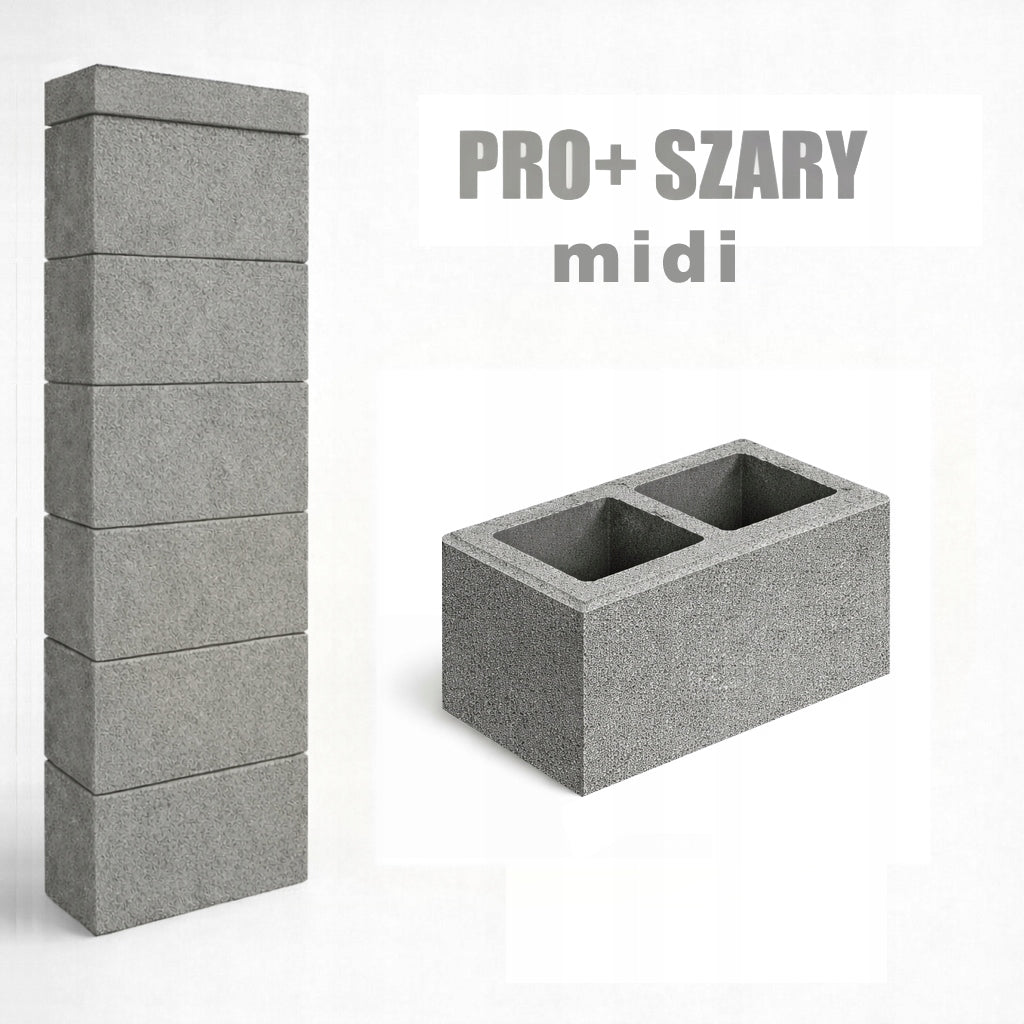 Fence void 40x20x20 PRO+ midi grey Post Wall Fence Brand no brand