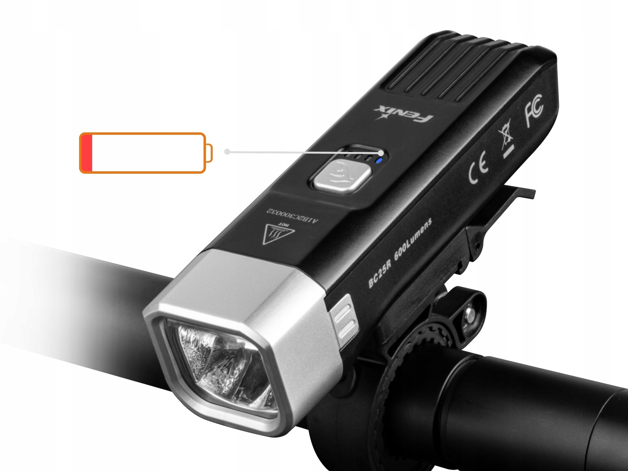 Fenix BC25R (BC25R) Bike Flashlight Kind front-facing