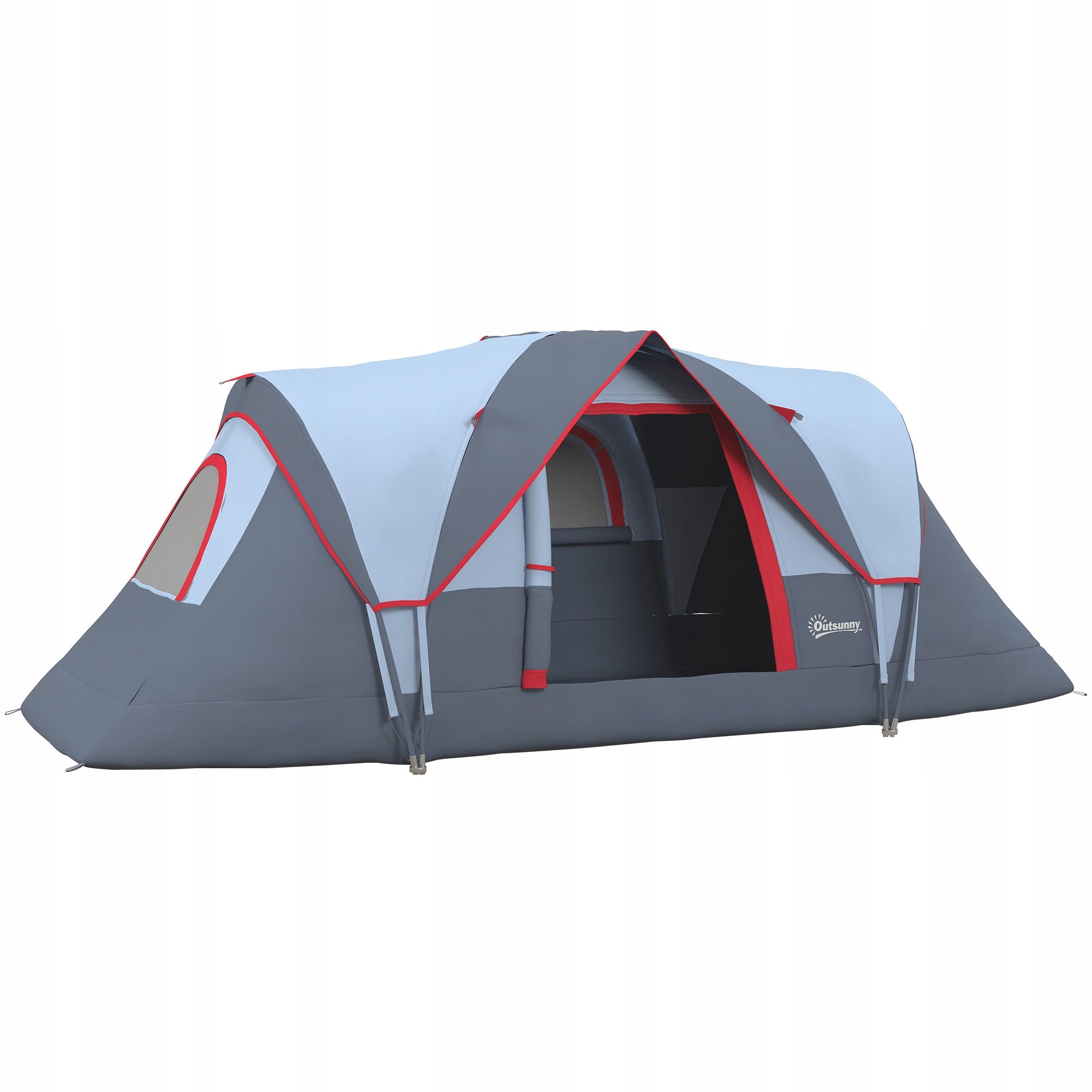 Ferand tunnel tent 5-6 person waterproof 3000 mm grey
