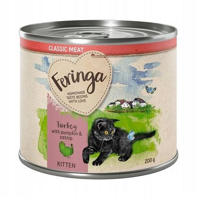Feringa KITTEN Turkey wet food for kittens 6x 200g from Germany Brand Feringa