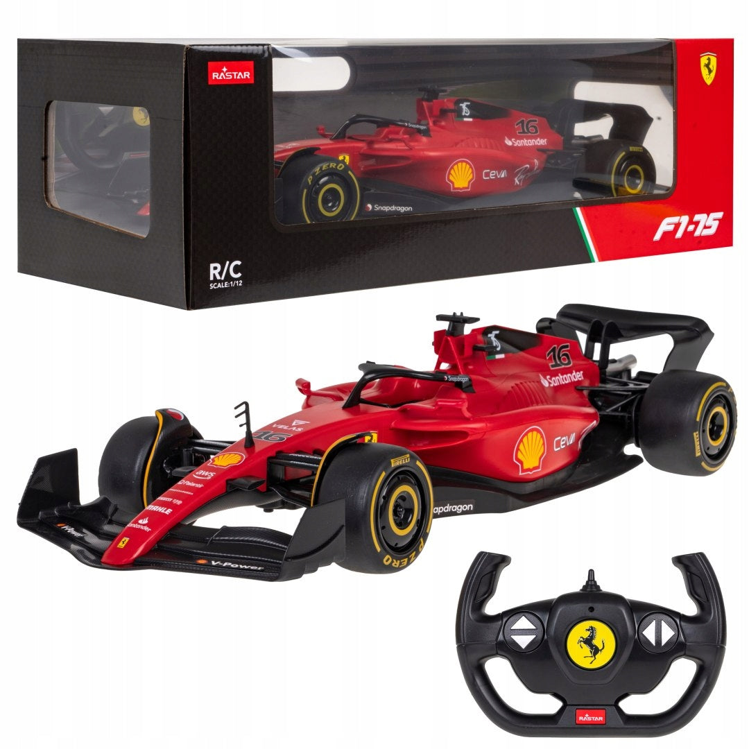 Ferrari F1 75 red RASTAR model 1:12 Remote controlled car + Pilot 2,