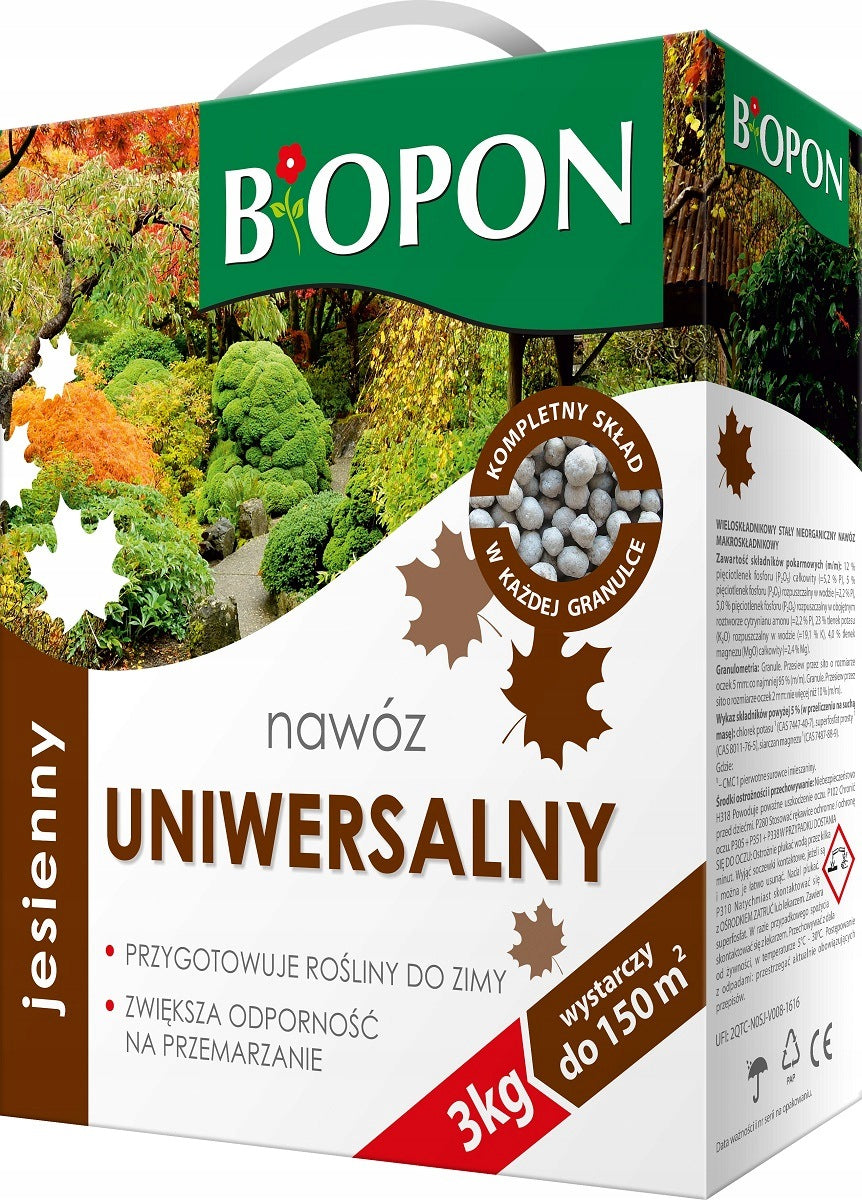 Fertilizer AUTUMN universal BiOPON granules gives frost resistance Bopon 3kg