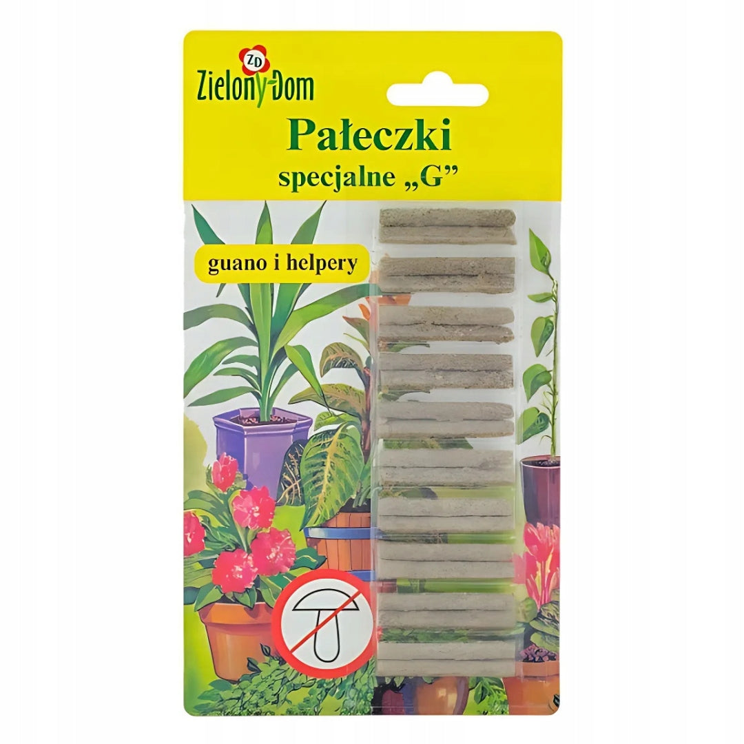 Fertilizer Sticks Zielony Dom G 20 Pcs with Guano and Plant Helpers