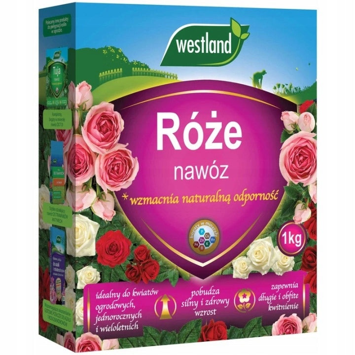 Fertilizer for roses lush multicomponent flowering Westland granules 1kg