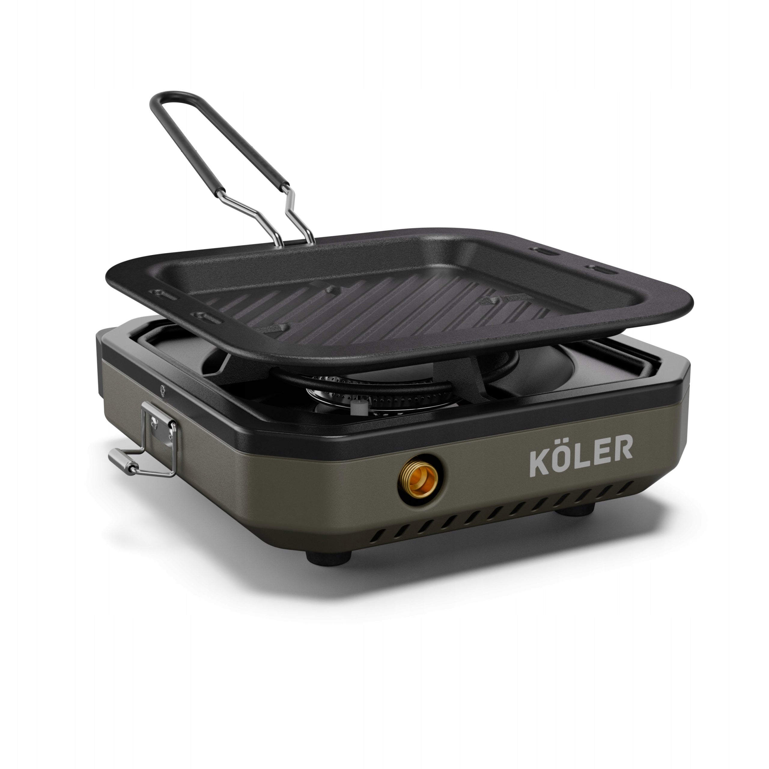 Field cooker Köler Camp 1.0 Green + Enamel pan Manufacturer code KC-P3