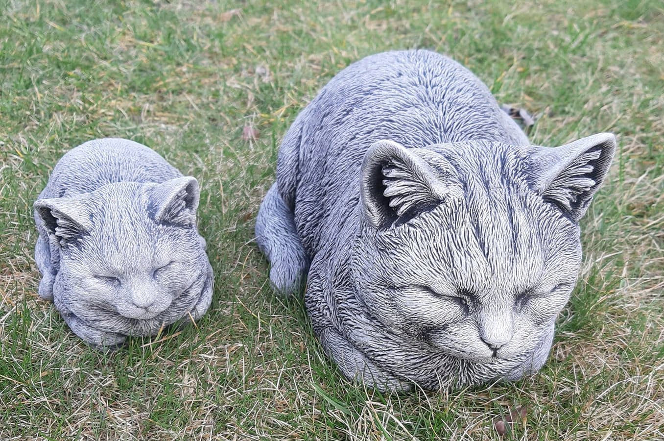 Figures for Garden Concrete Frost Resistant Cat Kittens Sculpture Ornaments Decorations Type sculpture (figure)