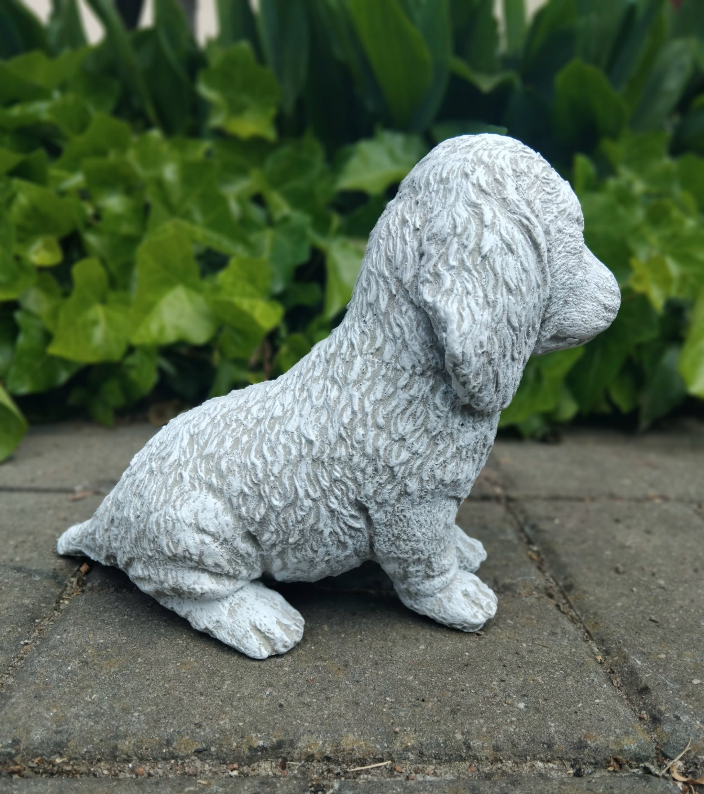 Figurine Dog Garden Ornament Concrete Architectural Dog Garden Gift Type sculpture (figure)