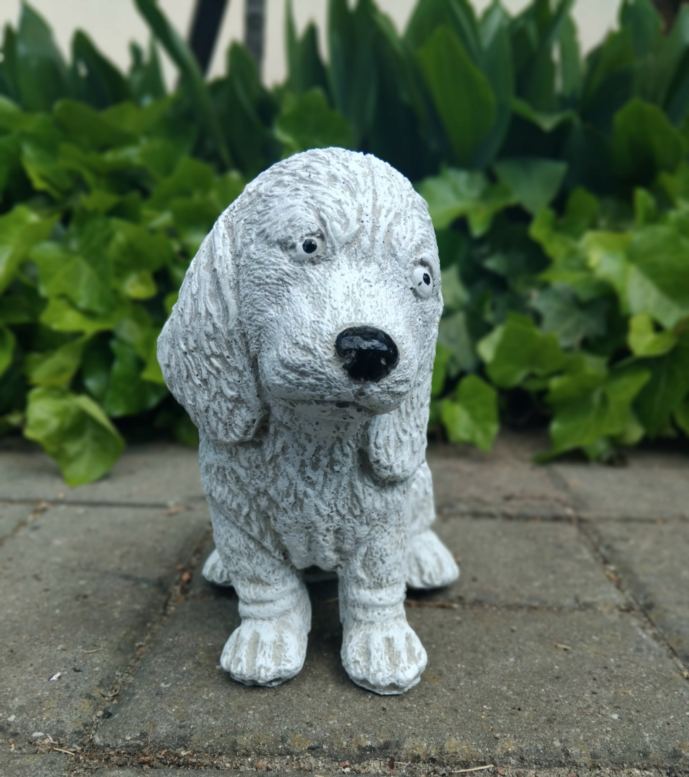 Figurine Dog Garden Ornament Concrete Architectural Dog Garden Gift