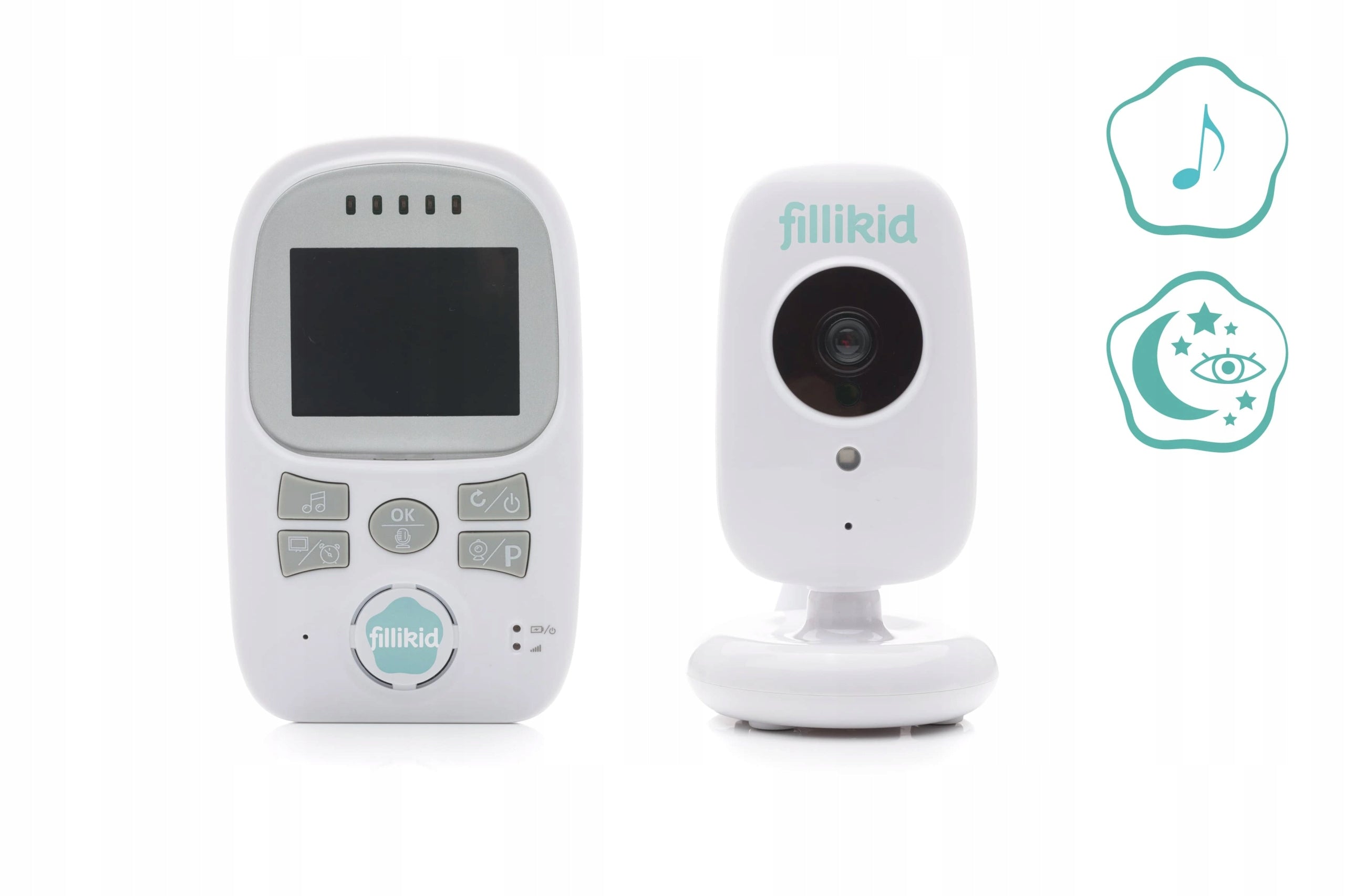 Fillikid Video chůvička white Packaging status original