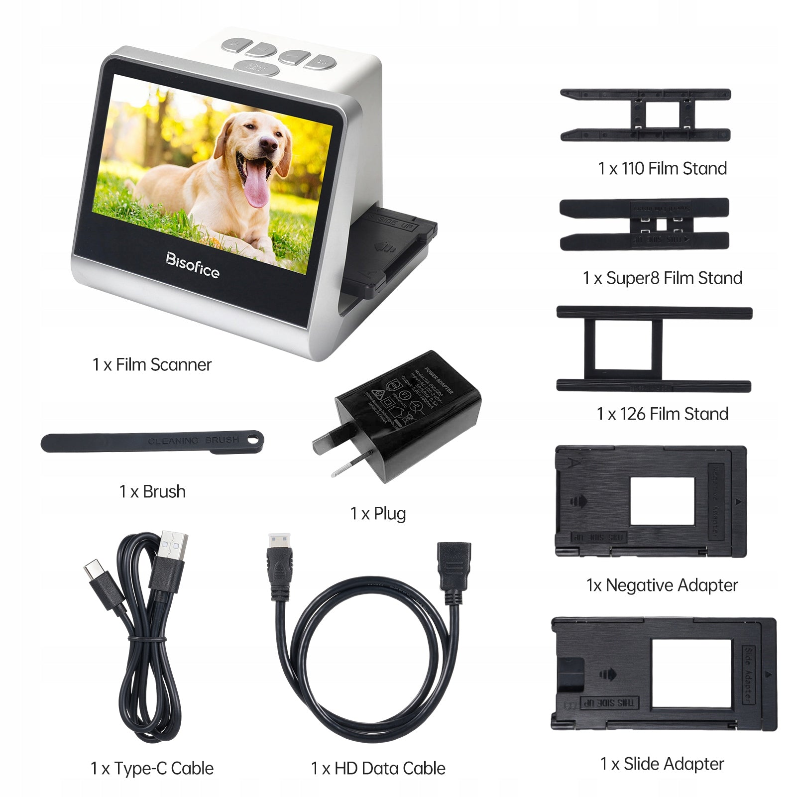 Film and slide scanner Bisofice for films 135 (36*24 mm)/126KPK/movies 110 Brand no brand